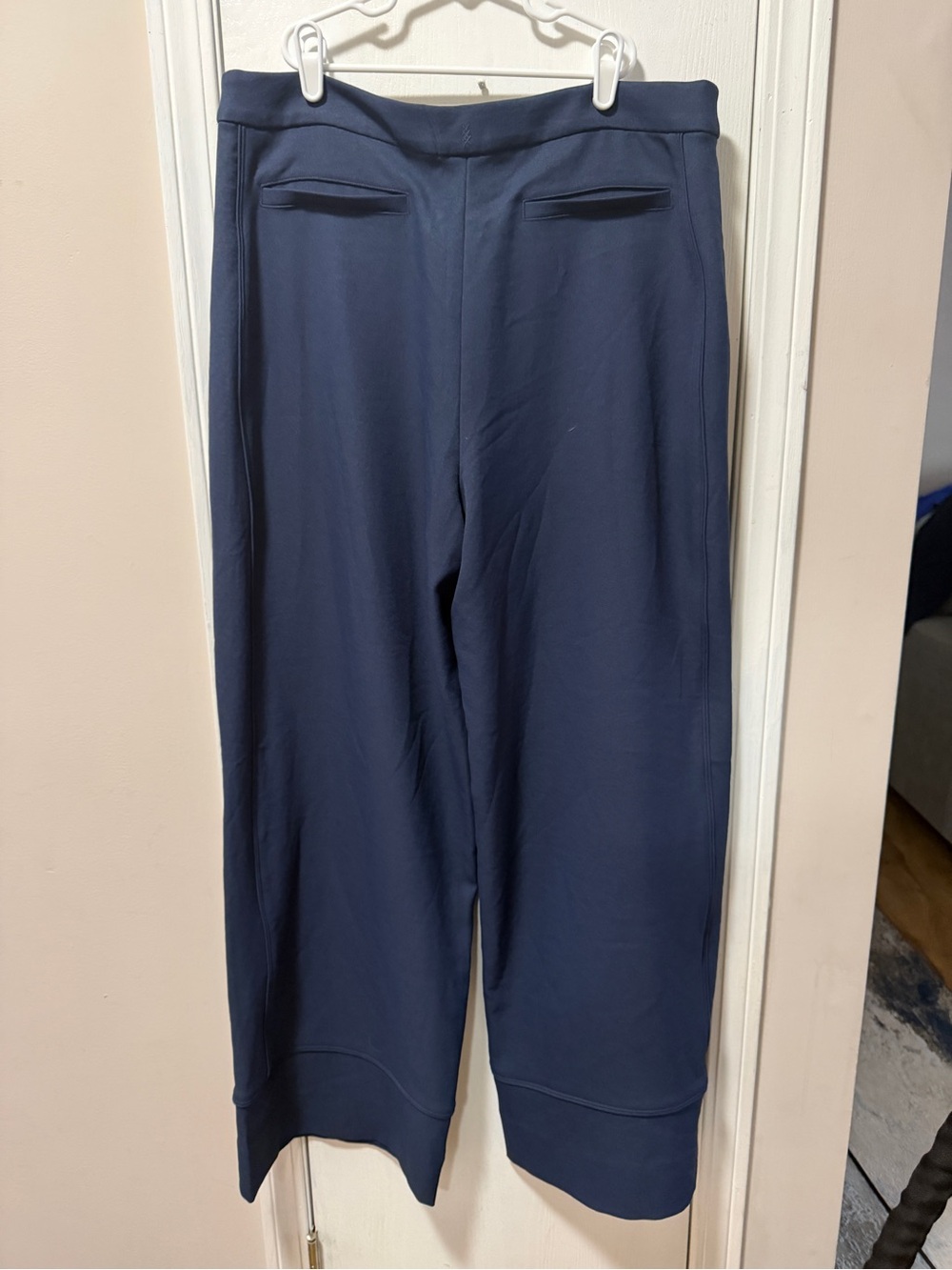RHONE Navy Wide-Leg Women's Trousers